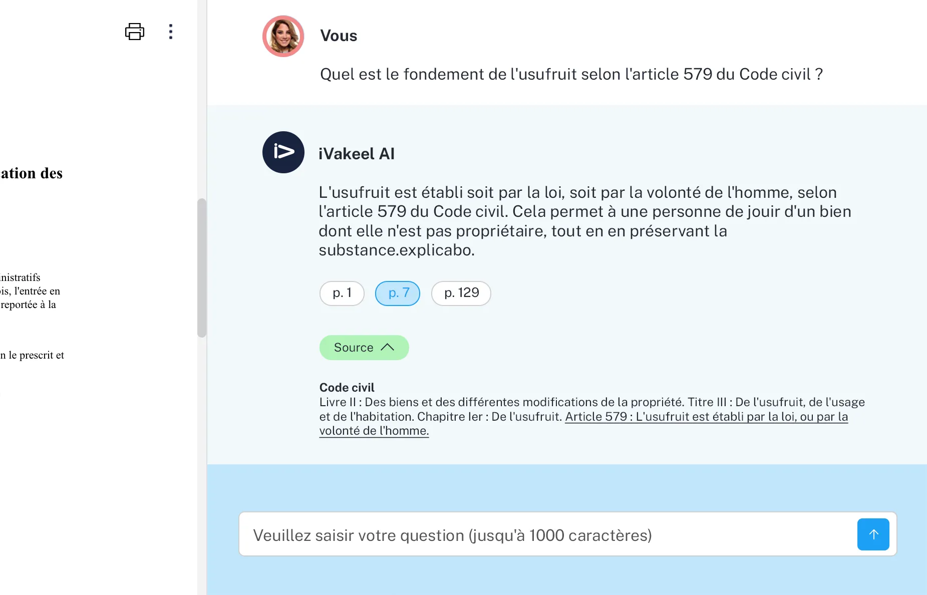 iSummarize Interface